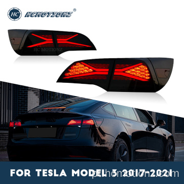 Luzes traseiras de LED de Hcmotionz para Tesla Modelo 3 Modelo Y 2017-2021